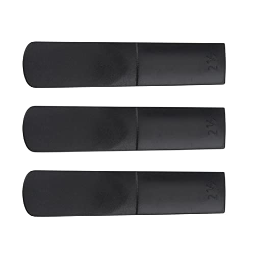 3 Stück Altsaxophonblätter, Schwarze Kunststoff-Altsaxophonharz-Mundstückblätter, 2,5 Teile, Reparaturblätter, Zubehör für Anfänger 3 Stück Altsaxophonblätter, Schwarze Kunststoff-Altsaxophonharz-Mundstückblätter, 2,5 Teile, Reparaturblätter, Zubehör für Anfänger von Generic