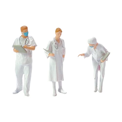 3 Teiliges 1:87 Menschen Figuren Set, Kleine Menschen Aus Kunstharz für Miniaturszenen von Generic