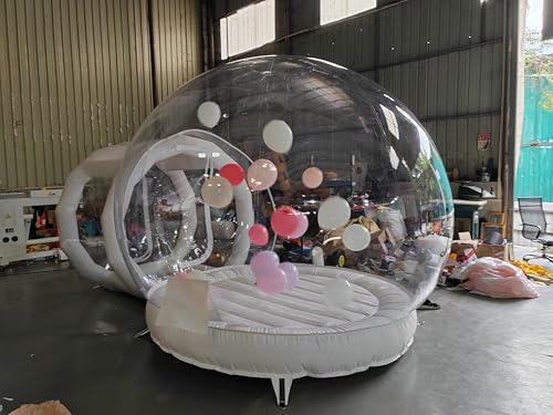 3.0 m Aufblasbares Bubble House mit Hüpfboden, Bubble Balloon House mit Luftgebläse und Luftpumpe Aufblasbare Kuppel für Party 3.0 m Aufblasbares Bubble House mit Hüpfboden, Bubble Balloon House mit Luftgebläse und Luftpumpe Aufblasbare Kuppel für Party von Generic
