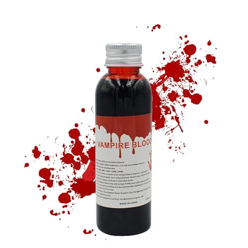 30/60 ml falsches Blut - Waschbares falsches Blut-Make-up | Halloween-Gefälschtes Blut sieht echt aus, szenisches Blut für Vampir-Kostüme, Zombies, , Kleidung, Partyzubehör. 30/60 ml falsches Blut - Waschbares falsches Blut-Make-up | Halloween-Gefälschtes Blut sieht echt aus, szenisches Blut für Vampir-Kostüme, Zombies, , Kleidung, Partyzubehör. von Generic