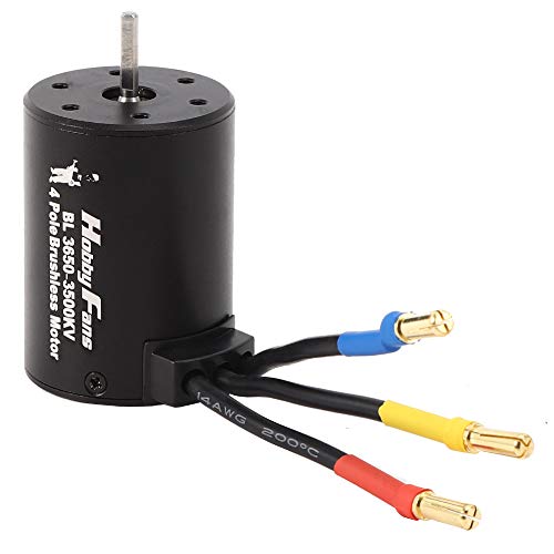 3500KV Bürstenloser Motorsempfindlicher Motorischer Motor Motorreinheit Kupferwicklung 4 Pol 12 Schlitz Design mit 3,175 Mm Wellendurchmesser für HSP 94123 1/10 RC Auto von Generic