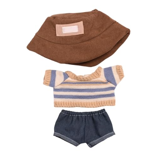 38cm Anhänger Puppe Kleidung Set Modische Puppe Zubehör Kleidung Dekoration Tne779 (Beige, 适合38cm拉布布) von Generic