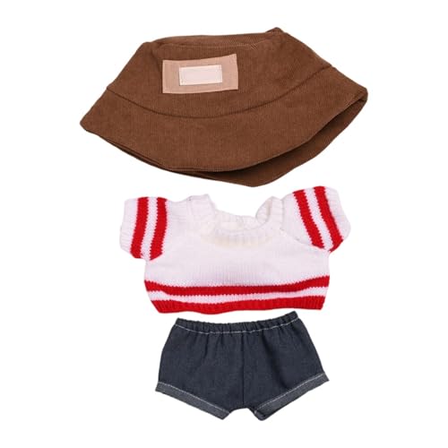38cm Anhänger Puppe Kleidung Set Modische Puppe Zubehör Kleidung Dekoration Tne780 (Red, 适合38cm拉布布) von Generic