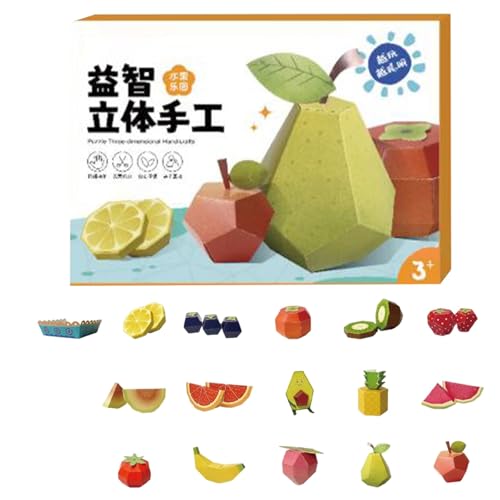 3D-Buch-Bastel- und Kunstset, DIY-Schnitt-3D-Papiermodelle, Mobiles Papierbastelbuch, einfaches handgefertigtes Tierfiguren-Set Vzm589 (C, 29.7x21CM) von Generic