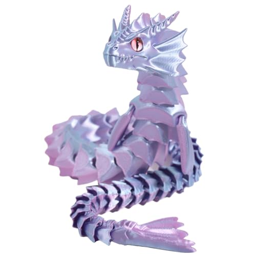 -Gedruckter beweglicher Drache | Flexible Gelenke Fidget Toys | Drachenmodell mit drehbaren Gelenken für Mädchen, Kinder, Freunde, Kinder, Familie -Gedruckter beweglicher Drache | Flexible Gelenke Fidget Toys | Drachenmodell mit drehbaren Gelenken für Mädchen, Kinder, Freunde, Kinder, Familie von Generic