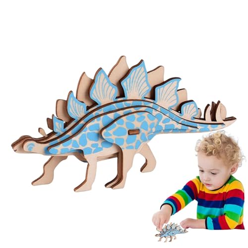 3D-Holzpuzzle – Dinosaurier aus Holz 3D, niedliches Dinosaurier-Puzzle | Brain Teaser Puzzles Educational STEM Toy für Erwachsene und Kinder, um einen einfachen Punch in aller Sicherheit aus Holz zu 3D-Holzpuzzle – Dinosaurier aus Holz 3D, niedliches Dinosaurier-Puzzle | Brain Teaser Puzzles Educational STEM Toy für Erwachsene und Kinder, um einen einfachen Punch in aller Sicherheit aus Holz zu von Generic