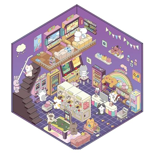 3D Landschaft Aufkleber | 3D Miniatur-Szene Aufkleber | Kreative Handcraft Zimmer Aufkleber, Kinderzimmer Aufkleber Szenen für Erwachsene Kinder Cartoon Landschaftsbau Aufkleber niedlichen Miniatur 3D Landschaft Aufkleber | 3D Miniatur-Szene Aufkleber | Kreative Handcraft Zimmer Aufkleber, Kinderzimmer Aufkleber Szenen für Erwachsene Kinder Cartoon Landschaftsbau Aufkleber niedlichen Miniatur von Generic