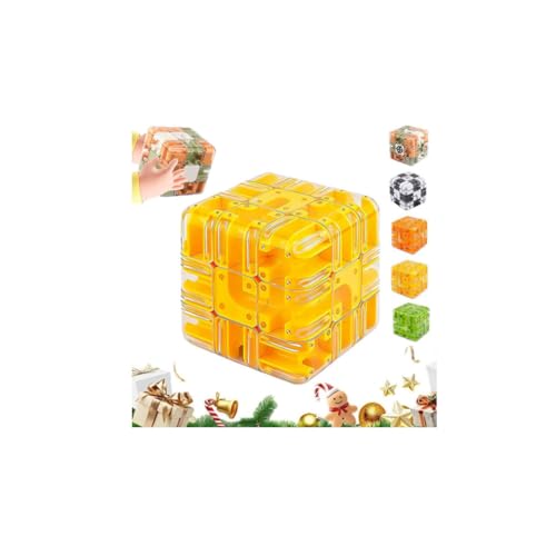 3D Magic Cube Maze Ball Puzzle - Spatial Awareness Brain Training Toy for Stress Relief & Logic Development,3D Labyrinth Cube Puzzle,Educational Focus Game Christmas Birthday Gift for Adults Teens 3D Magic Cube Maze Ball Puzzle - Spatial Awareness Brain Training Toy for Stress Relief & Logic Development,3D Labyrinth Cube Puzzle,Educational Focus Game Christmas Birthday Gift for Adults Teens von Generic