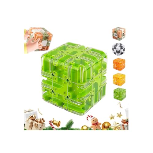3D Magic Cube Maze Ball Puzzle - Spatial Awareness Brain Training Toy for Stress Relief & Logic Development,3D Labyrinth Cube Puzzle,Educational Focus Game Christmas Birthday Gift for Adults Teens von Generic
