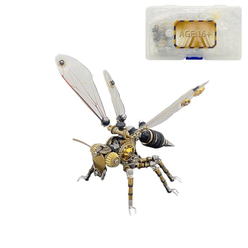 3D Metall Puzzle Insekt, 300+ Stück DIY Wespe 3D Mechanical Puzzle Modellbausatz Erwachsene mit Werkzeug von Generic
