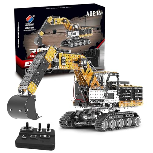 Generic 3D Metall Puzzle Bagger, Metall, Assembly and Disassembly, Realistisch, Puzzle, 1 Stück, 2544 Teile, 1 Set, Ab 14 Jahren von Generic