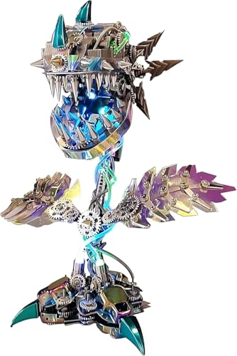 3D Metall Puzzles, Mechanische Piranha Pflanze Blumenmodell für Erwachsene zum Bauen, 400pcs DIY Handwerk für Teens/Männer/Frauen, Einzigartiges Geschenk, Hobbys Weihnachten Halloween Dekorationen mit 3D Metall Puzzles, Mechanische Piranha Pflanze Blumenmodell für Erwachsene zum Bauen, 400pcs DIY Handwerk für Teens/Männer/Frauen, Einzigartiges Geschenk, Hobbys Weihnachten Halloween Dekorationen mit von Generic