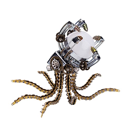 3D Metallpuzzle, 1060-teiliges Oktopus-Montagemodell, 3D-Metallmodellbausatz mit Tischlampe, lasergeschnittenes Modell, mechanisches Puzzle 3D Metallpuzzle, 1060-teiliges Oktopus-Montagemodell, 3D-Metallmodellbausatz mit Tischlampe, lasergeschnittenes Modell, mechanisches Puzzle von Generic