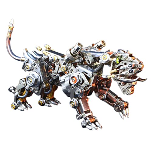 3D Metallpuzzle, 700-teiliges Tiger-Montagemodell, 3D-Metallmodellbausatz mit Lichtern, lasergeschnittenes Modell, mechanisches Puzzle – Smilodon 3D Metallpuzzle, 700-teiliges Tiger-Montagemodell, 3D-Metallmodellbausatz mit Lichtern, lasergeschnittenes Modell, mechanisches Puzzle – Smilodon von Generic