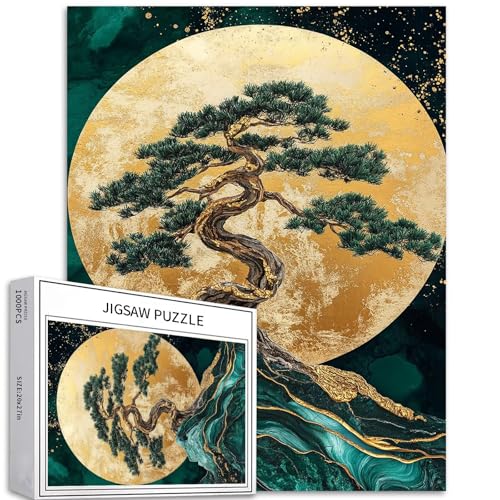 3D-Puzzle, Kiefernbaum, 1000 Teile, für Erwachsene, Smaragdhügel, Szene, Kunst, Puzzle, bunt, DIY-Puzzle, Heimdekoration, Geschenke, Familienpuzzle, perfekt für Spielabende, 50,8 x 68,9 cm 3D-Puzzle, Kiefernbaum, 1000 Teile, für Erwachsene, Smaragdhügel, Szene, Kunst, Puzzle, bunt, DIY-Puzzle, Heimdekoration, Geschenke, Familienpuzzle, perfekt für Spielabende, 50,8 x 68,9 cm von Generic