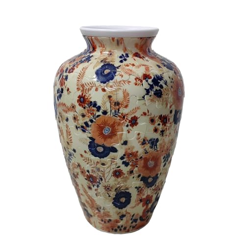 3D-Puzzle-, Vase, Blumenarrangement, Heimdekoration, Denksportaufgabe für alle Altersgruppen, Indoor-Aktivität, ABS-Kunststoff-Design Tne393 (Yellow, 16.5x10.5cm) von Generic