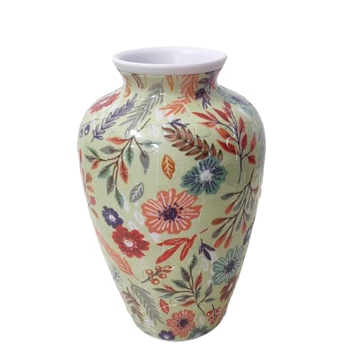3D-Puzzle-, Vase, Blumenarrangement, Heimdekoration, Denksportaufgabe für alle Altersgruppen, Indoor-Aktivität, ABS-Kunststoff-Design Tne396 (White, 16.5x10.5cm) von Generic
