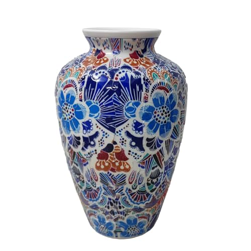 3D-Puzzle-, Vase, Blumenarrangement, Heimdekoration, Denksportaufgabe für alle Altersgruppen, Indoor-Aktivität, ABS-Kunststoff-Design Tne400 (Blue, 16.5x10.5cm) von Generic