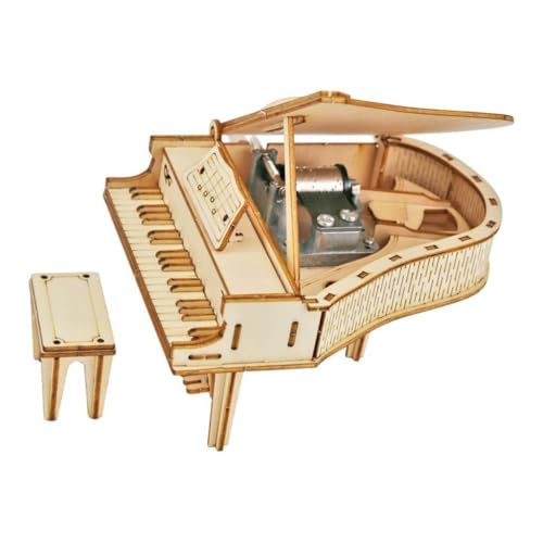 3D Puzzle Aus Holz, Spieluhr Im Klavierdesign, Bausatz für Erwachsene, Modellbau für Hobbys Und Geschenke, Style A 3D Puzzle Aus Holz, Spieluhr Im Klavierdesign, Bausatz für Erwachsene, Modellbau für Hobbys Und Geschenke, Style A von Generic