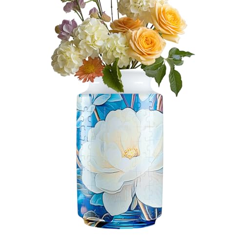 3D -Puzzle -Vase - Kreative Blumenvase, die gebaut werden soll, leicht gekrümmte Stücke zum Montieren | Dekorative Vase Manual Puzzle für trockene Blumen, intelligente Spielzeugvase, interaktiver Tisc 3D -Puzzle -Vase - Kreative Blumenvase, die gebaut werden soll, leicht gekrümmte Stücke zum Montieren | Dekorative Vase Manual Puzzle für trockene Blumen, intelligente Spielzeugvase, interaktiver Tisc von Generic