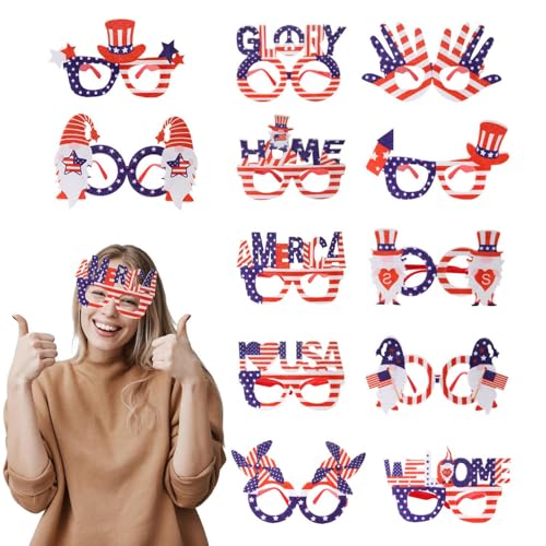 4. Juli-Sonnenbrille, 4. Juli Sonnenbrille | 12 x PATRIOTISCHE DEKORATIONEN Themenparty-Sonnenbrille, Outdoor-Ausrüstung, Zubehör und Zubehör für die Sicht der 4. Juli-Sonnenbrille, 4. Juli Sonnenbrille | 12 x PATRIOTISCHE DEKORATIONEN Themenparty-Sonnenbrille, Outdoor-Ausrüstung, Zubehör und Zubehör für die Sicht der von Generic