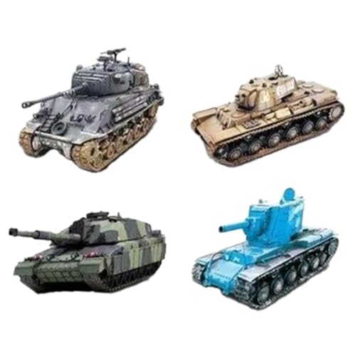 4PCS 4D Tanks Modell Sammlung Schreibtisch Dekor Schnelle Baugruppe DIY Tank Handcrafts von Generic