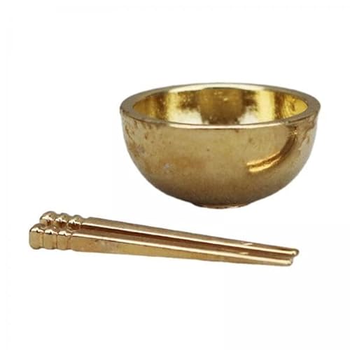 4X 1:12 Dollhouse Bowl Stäbchen Küchen Spielset Set Ornamente Küchentabelle Spielzeug für Kleinkinder Kindergeburtstag Geschenke von Generic