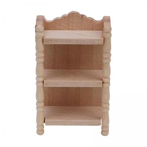 4X Puppenhausregal Im Maßstab 1:12, Puppenhaus Holzlagerregal, Mini Bücherregal für Mikrolandschaften 4X Puppenhausregal Im Maßstab 1:12, Puppenhaus Holzlagerregal, Mini Bücherregal für Mikrolandschaften von Generic