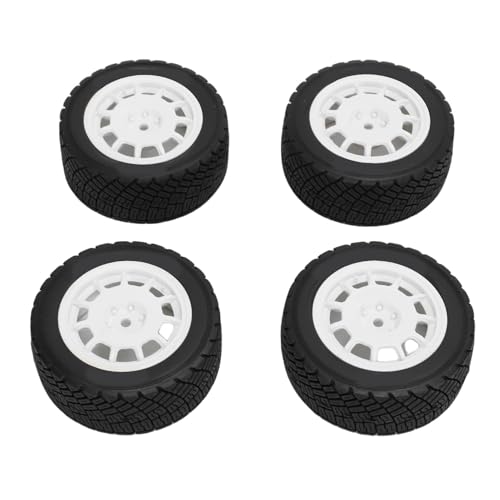 4pcs Modellauto Reifen, 12 Mm Kunststoff -Anti -Schlupf -, Universelle Anpassung für 1 10 & 1 8 Skalen RC -Autos von Generic