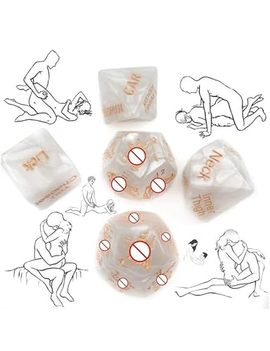 5 Multifunktionale Und Einzigartige WeißE Kunststoff Spiel WüRfel, Einzigartige Aktion Guide, Notwendig FüR Brettspiele - D27-De 5 Multifunktionale Und Einzigartige WeißE Kunststoff Spiel WüRfel, Einzigartige Aktion Guide, Notwendig FüR Brettspiele - D27-De von Generic