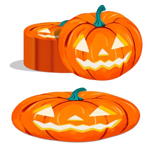 50 Stück Halloween Tischsets Einweg Kürbisform Tischset Bauernhaus saisonale Papier-Tischmatten für Küche Esstisch Herbst Dekorationen 50 Stück Halloween Tischsets Einweg Kürbisform Tischset Bauernhaus saisonale Papier-Tischmatten für Küche Esstisch Herbst Dekorationen von Generic