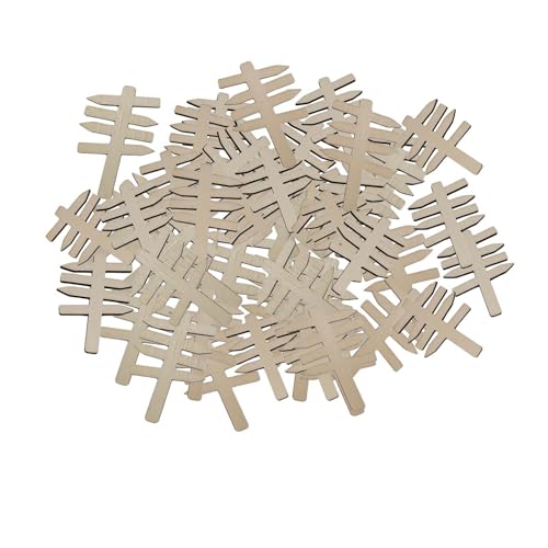 50 Stück Miniatur Holzwegweiser, DIY Dekoration für Modellbau, Set B von Generic