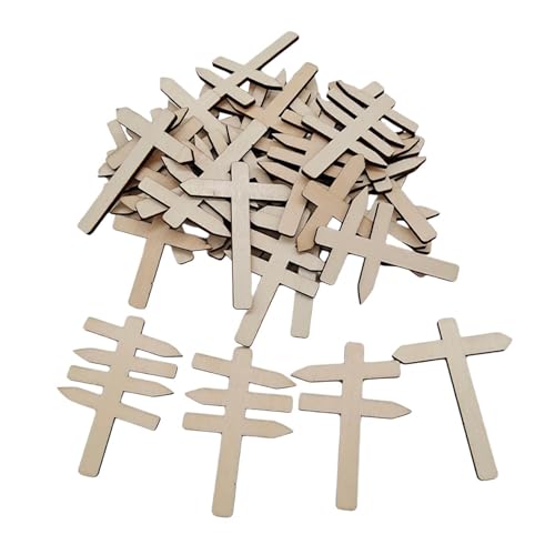 50 Stück Miniatur Holzwegweiser, DIY Dekoration für Modellbau, Stellen Sie A EIN von Generic