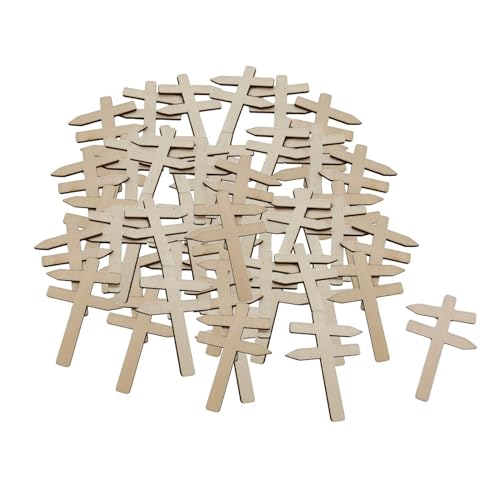 50 Stück Miniatur Holzwegweiser, DIY Dekoration für Modellbau, Stellen Sie D EIN 50 Stück Miniatur Holzwegweiser, DIY Dekoration für Modellbau, Stellen Sie D EIN von Generic