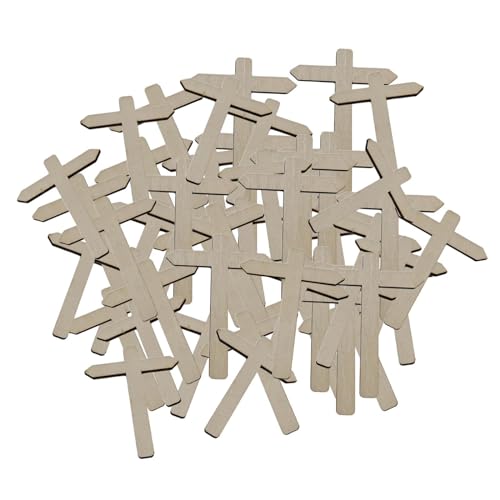 50 Stück Miniatur Holzwegweiser, DIY Dekoration für Modellbau, Stellen EIN 50 Stück Miniatur Holzwegweiser, DIY Dekoration für Modellbau, Stellen EIN von Generic
