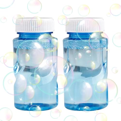 50-ml-Nachfüller für Seifenblasenlösung – Seifenblasenwasser 欬形颜颜水机 2 Stück 50-ml-Nachfüller für Seifenblasen für Sommerspielspielzeug, Seifenblasenlösung für Kinderspielzeugmaschinen, Farbe kann vari von Generic