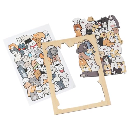 50-teiliges Holzpuzzle, langlebig, niedliche Tiere, Katzen, Hunde, Panda, Tiere, Kinder, Holzpuzzles, Hunde und Katzen, Bilderrahmen für Wand und Büro, Schreibtischdekoration, IQ-Puzzle 50-teiliges Holzpuzzle, langlebig, niedliche Tiere, Katzen, Hunde, Panda, Tiere, Kinder, Holzpuzzles, Hunde und Katzen, Bilderrahmen für Wand und Büro, Schreibtischdekoration, IQ-Puzzle von Generic