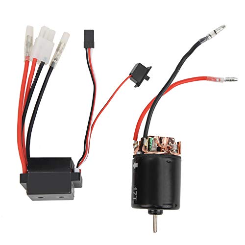 540 RC -Motor gebürstet. Universal 17T Bribleds Motor 320A Combo ESC Set Accessoire Fit für 1/10 RC Crawler Car von Generic