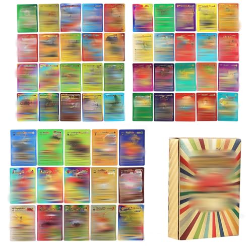 55 Stück Vmax Karten, 3 Farbe Golden Silber Schwarz Gx V-Vmax Dx-Karten HäUfige UngewöHnliche Karten Trading Sammelkarten Lieblings für Kinder, Fans, Teenager Erwachsene 55 Stück Vmax Karten, 3 Farbe Golden Silber Schwarz Gx V-Vmax Dx-Karten HäUfige UngewöHnliche Karten Trading Sammelkarten Lieblings für Kinder, Fans, Teenager Erwachsene von Generic