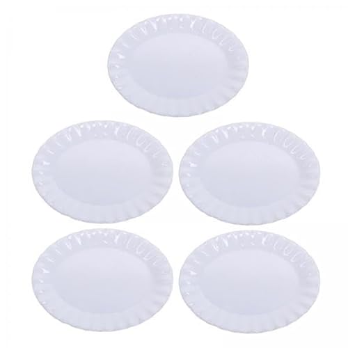 5X 5pcs 1:12 Miniatur Schale Mini Teller Gerichte Mikrolandschaftslebenszene Simulation Küche Accessoire Dessert Dish Teller von Generic