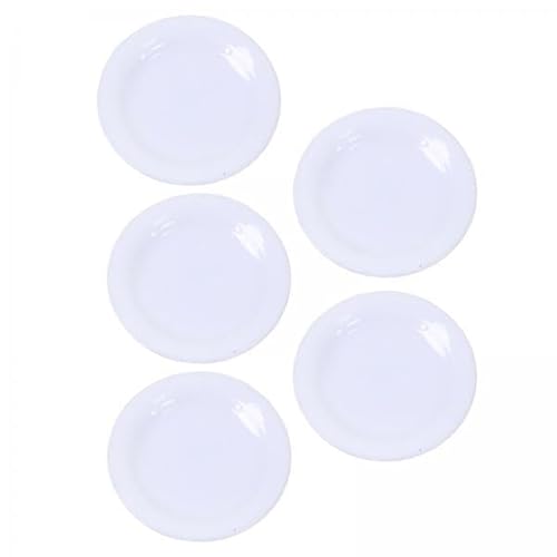 5X 5pcs 1:12 Miniatur Schale Mini Teller Gerichte Mikrolandschaftslebenszene Simulation Küche Accessoire Dessert Dish Teller von Generic