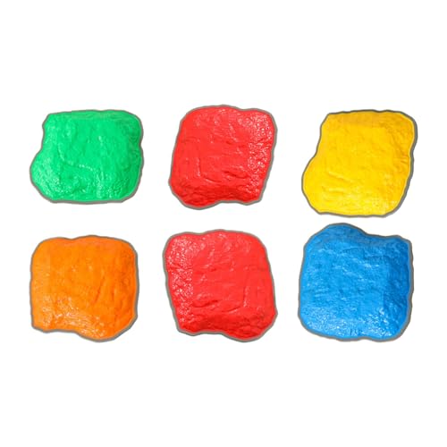 6 x Balance Stepping Stones Rocks Koordinationsspiel | Sensorisches Spielzeug ohne Verrutschen stapelbar für Kinder von 3 bis 6 Jahren und Kleinkindern von Generic