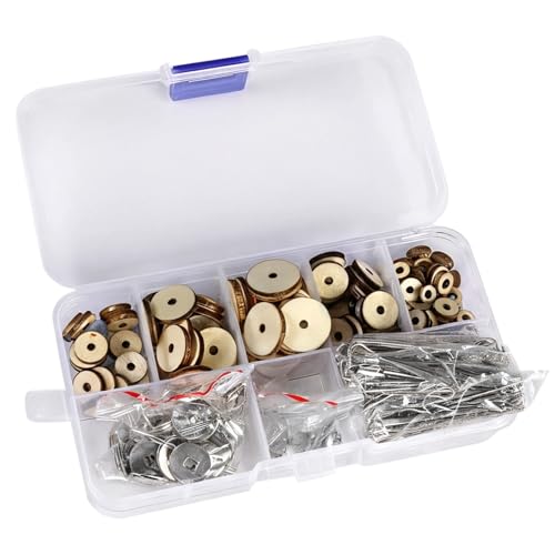60 Stück DIY Puppen- und Teddybärgelenke, bewegliches Metall- und Holzgelenk-Set für benutzerdefinierte bewegliche Puppen, perfekt für Bastelbegeisterte 60 Stück DIY Puppen- und Teddybärgelenke, bewegliches Metall- und Holzgelenk-Set für benutzerdefinierte bewegliche Puppen, perfekt für Bastelbegeisterte von Generic