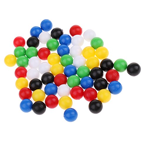 60 Stück gemischte Farbe Garten Perlen für Holzbrett verbinden vier Spiel von Generic