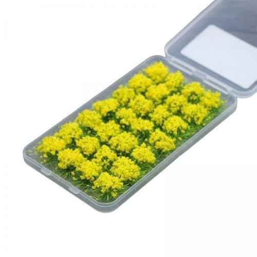 6X Mini Blumen Cluster Landschaft DIY Gras Tufts Grüne Pflanze für Mikrolandschafts Sandtisch Fairy Gartenarchitektur Modell Zugbahn von Generic