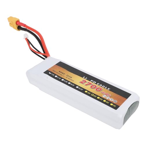 7,4 V 2700 MAh 2S LiPo-Akku mit 25 °C Entladerate für Wltoys RC-Auto-Hubschrauber-Flugzeug-Drohnenboot von Generic