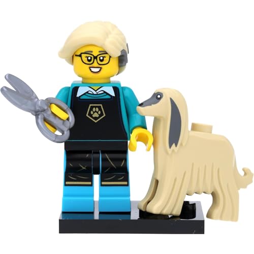 71045 Minifigures - Serie 25 - Sammelfigur für Lego Fans: #12 Hunde-Friseurin mit Hund von Generic