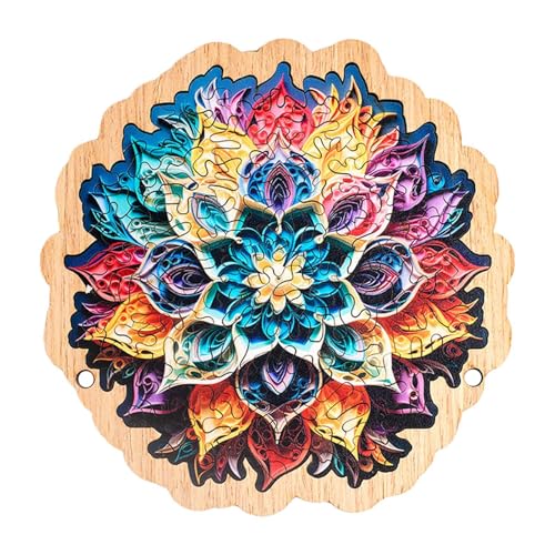 74-teiliges Blütenblatt-Puzzle – blühendes Puzzle, Gartenblumenpuzzle, 13 x 13 cm, Wildblumenpuzzle aus Holz, Puzzle mit Motiven, 74-teiliges Blütenblatt-Puzzle – blühendes Puzzle, Gartenblumenpuzzle, 13 x 13 cm, Wildblumenpuzzle aus Holz, Puzzle mit Motiven, von Generic