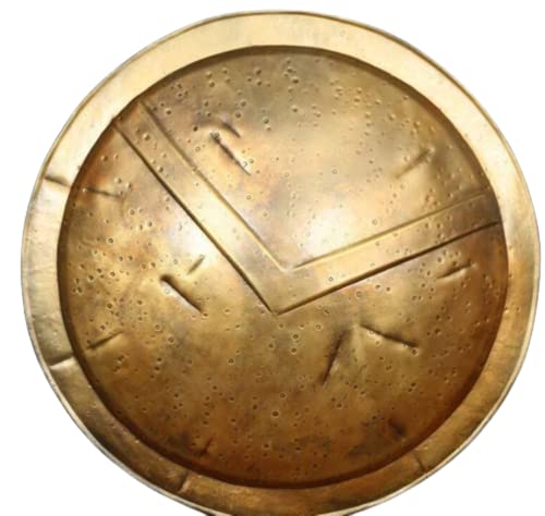 76,2 cm mittelalterliches Metallschild | 300 König Leonidas Spartan Shield | Stahlkostüm Schild | Battle Warrior Shield | Reenactment | SCA LARP Shield | Halloween Shield von Generic