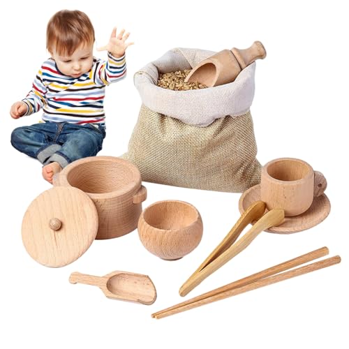 8 PC Sensorische Mülltonnen aus Holz - Feine Motorausbildung für Kinder | Sensorische Werkzeuge für Kleinkinder und Kinder im Vorschulalter 8 PC Sensorische Mülltonnen aus Holz - Feine Motorausbildung für Kinder | Sensorische Werkzeuge für Kleinkinder und Kinder im Vorschulalter von Generic